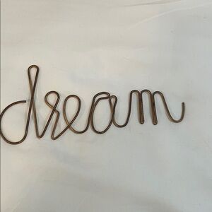 Dream Wire Wall Decor in aged copper